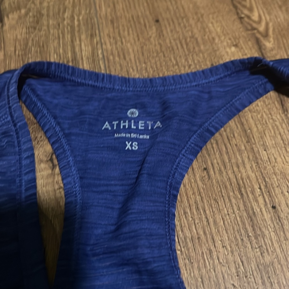 Athleta Blue Racerback Tank Top - Picture 3 of 4